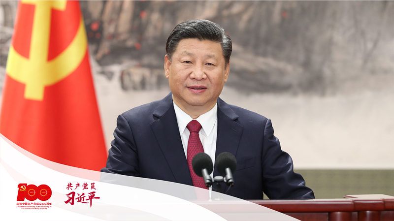 2017年10月25日，習(xí)近平等十九屆中共中央政治局常委同中外記者見(jiàn)面。這是習(xí)近平發(fā)表重要講話。