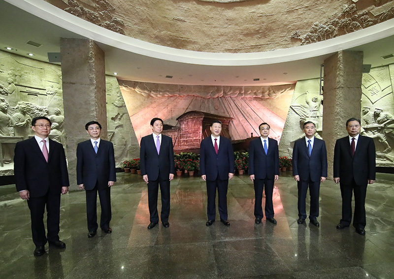 2017年10月31日，習(xí)近平在南湖革命紀(jì)念館參觀結(jié)束時(shí)發(fā)表重要講話。