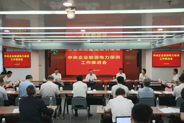 國務(wù)院國資委召開中央企業(yè)能源電力保供工作推進(jìn)會。 來源：國務(wù)院國資委